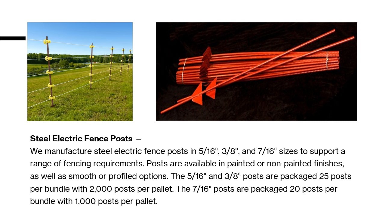 Steel Electric Fence Posts